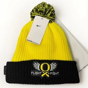 Oregon Ducks "Flight + Fight" Nike On-Field Knit Beanie Hat Limited Edition NWT